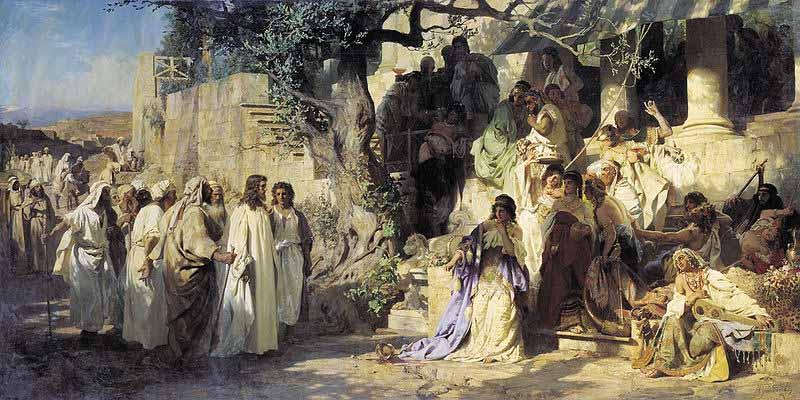 Henryk Siemiradzki Christ and Sinner, France oil painting art